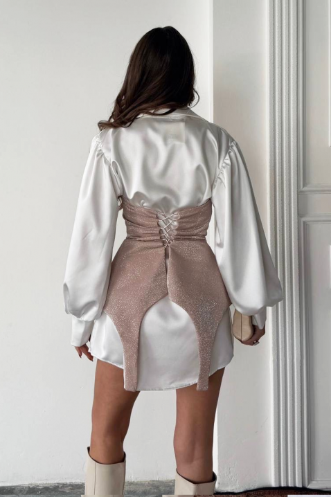 Рокля GORDENZA PUDRA, Цвят: пудра, IVET.BG - Твоят онлайн бутик.