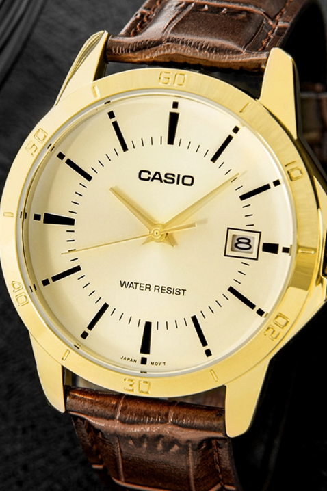 Мъжки часовник Casio MTP-V004GL-7AUDF, Цвят: кафяв, IVET.BG - Твоят онлайн бутик.