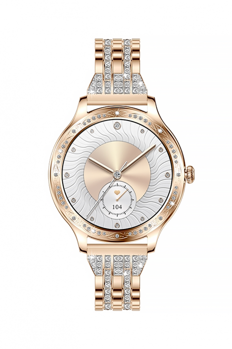 Смарт часовник Veltori VT350-1, Цвят: розово злато, IVET.BG - Твоят онлайн бутик.