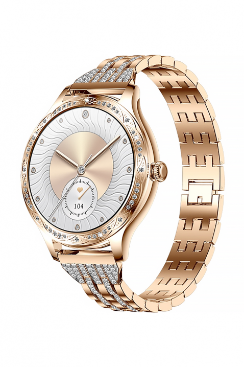 Смарт часовник Veltori VT350-1, Цвят: розово злато, IVET.BG - Твоят онлайн бутик.