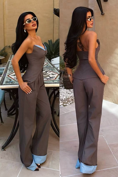 Комплект MALVIRZA, Цвят: мока, IVET.BG - Твоят онлайн бутик.