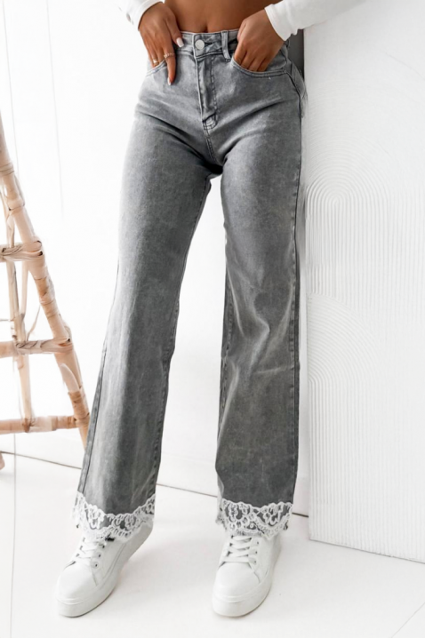 Дънки MERSILIYA GREY, Цвят: сив, IVET.BG - Твоят онлайн бутик.