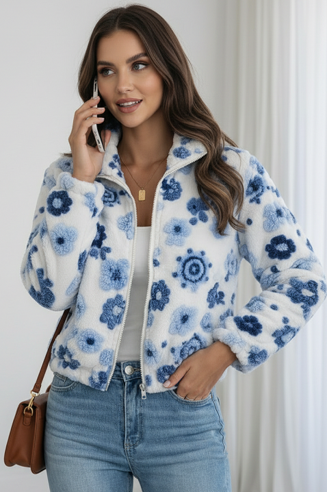 Яке ZEFLORIA, Цвят: бял, IVET.BG - Твоят онлайн бутик.