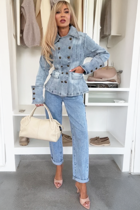 Дънково яке ZORELIA, Цвят: светлосин, IVET.BG - Твоят онлайн бутик.