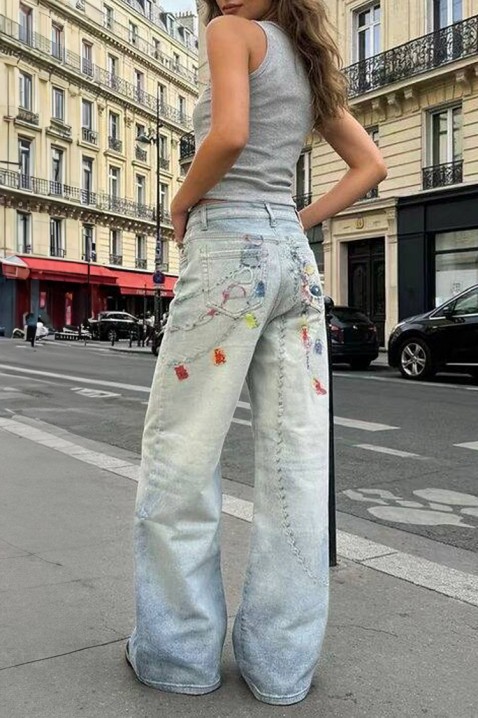 Дънки ALESANDRINA, Цвят: светлосин, IVET.BG - Твоят онлайн бутик.