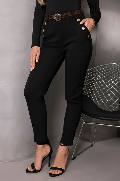 Панталон ZIRVELLA BLACK, Цвят: черен, IVET.BG - Твоят онлайн бутик.