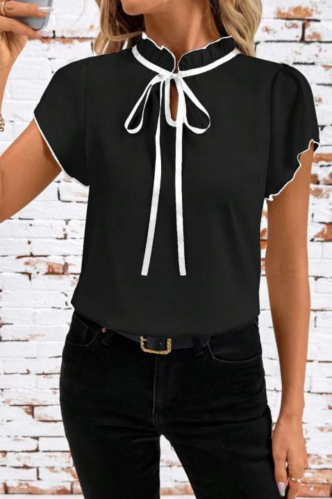 Тениска AVELONZA BLACK, Цвят: черен, IVET.BG - Твоят онлайн бутик.