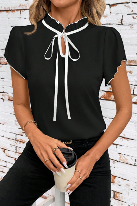 Тениска AVELONZA BLACK, Цвят: черен, IVET.BG - Твоят онлайн бутик.