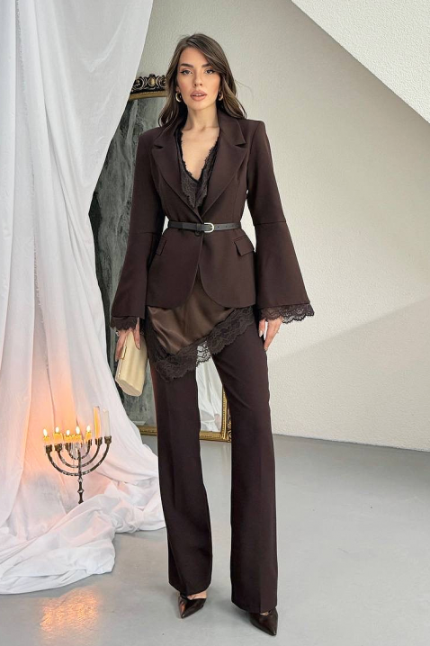 Комплект BORFOLA BROWN, Цвят: кафяв, IVET.BG - Твоят онлайн бутик.