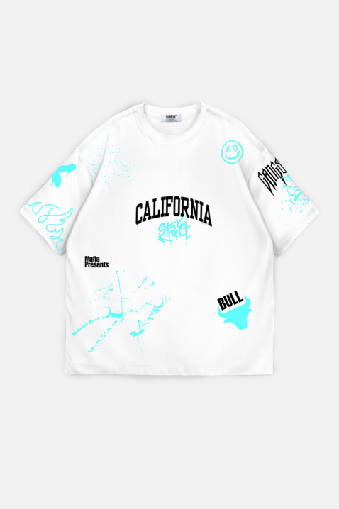 Мъжка тениска LARGONZO WHITE, Цвят: бял, IVET.BG - Твоят онлайн бутик.