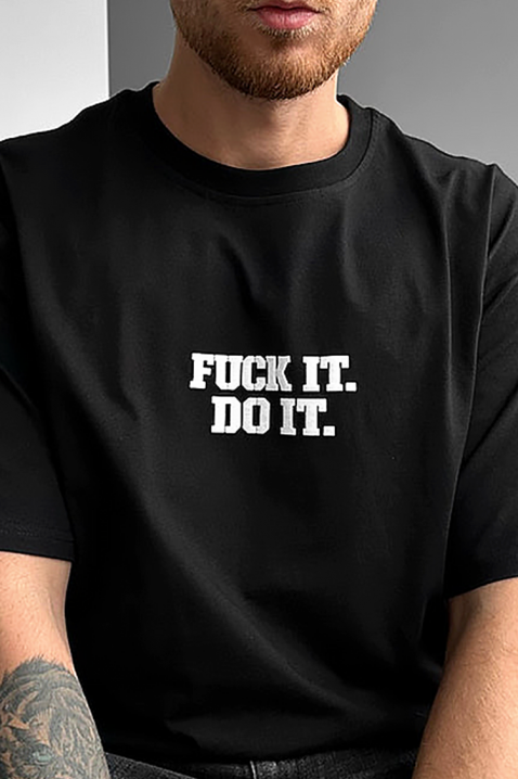 Мъжка тениска MORFESO BLACK, Цвят: черен, IVET.BG - Твоят онлайн бутик.