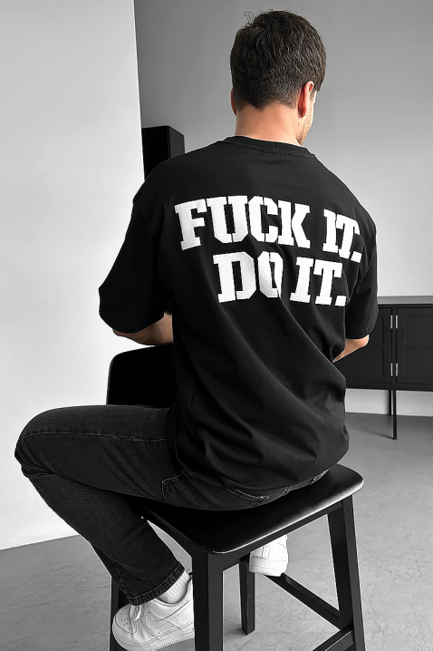 Мъжка тениска MORFESO BLACK, Цвят: черен, IVET.BG - Твоят онлайн бутик.