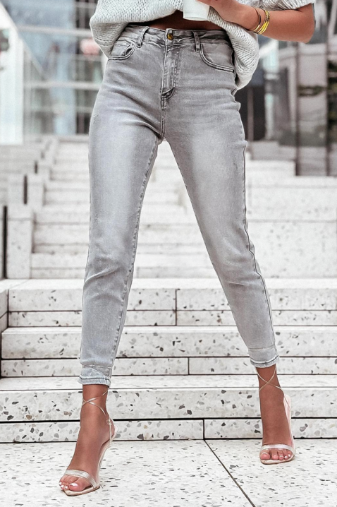 Дънки AZILENA, Цвят: сив, IVET.BG - Твоят онлайн бутик.