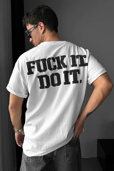 Мъжка тениска MORFESO WHITE, Цвят: бял, IVET.BG - Твоят онлайн бутик.