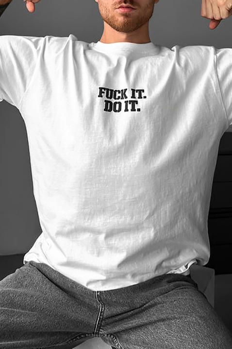 Мъжка тениска MORFESO WHITE, Цвят: бял, IVET.BG - Твоят онлайн бутик.