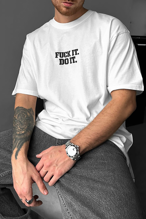 Мъжка тениска MORFESO WHITE, Цвят: бял, IVET.BG - Твоят онлайн бутик.