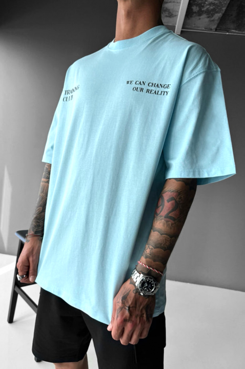 Мъжка тениска LAGOLRDO SKY, Цвят: светлосин, IVET.BG - Твоят онлайн бутик.