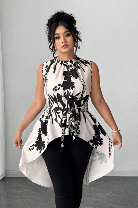 Туника NAILENA, Цвят: черно и бяло, IVET.BG - Твоят онлайн бутик.