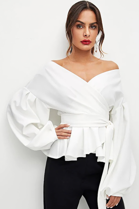 Дамска блуза MERIAM, Цвят: бял, IVET.BG - Твоят онлайн бутик.