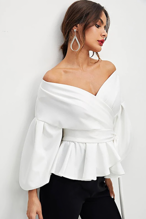 Дамска блуза MERIAM, Цвят: бял, IVET.BG - Твоят онлайн бутик.