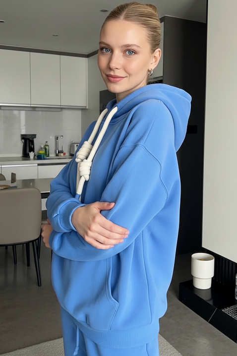 Суичър ZOREXINA BLUE, Цвят: син, IVET.BG - Твоят онлайн бутик.