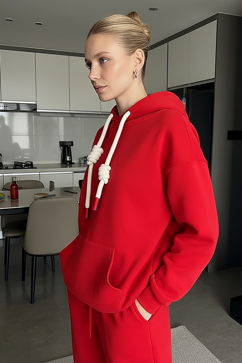 Суичър ZOREXINA RED, Цвят: червен, IVET.BG - Твоят онлайн бутик.