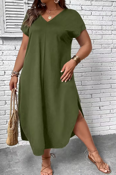 Рокля NIOGEVA, Цвят: зелен, IVET.BG - Твоят онлайн бутик.