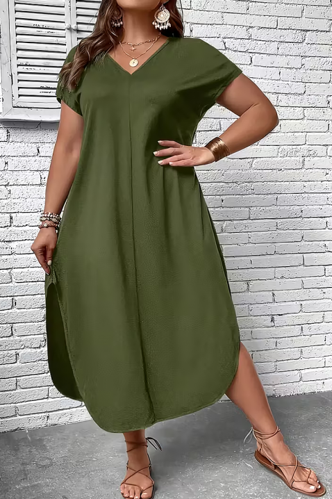 Рокля NIOGEVA, Цвят: зелен, IVET.BG - Твоят онлайн бутик.