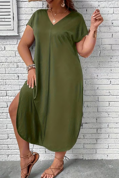 Рокля NIOGEVA, Цвят: зелен, IVET.BG - Твоят онлайн бутик.