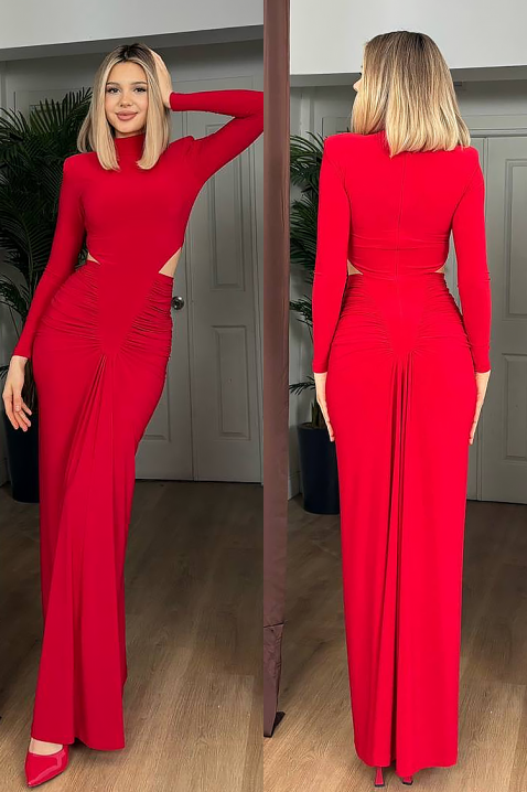 Рокля ALEXINA, Цвят: червен, IVET.BG - Твоят онлайн бутик.