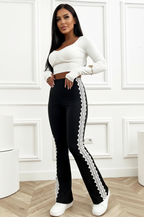 Панталон ALEXINIA, Цвят: черен, IVET.BG - Твоят онлайн бутик.