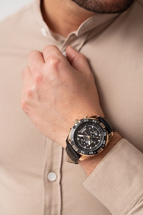 Мъжки часовник Paul Lorens PL8754A5-1A4, Цвят: черен, IVET.BG - Твоят онлайн бутик.