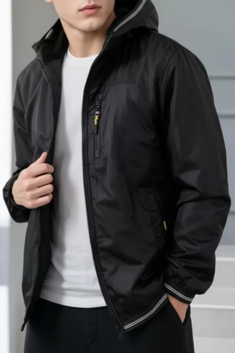 Мъжко яке ZORMENFO BLACK, Цвят: черен, IVET.BG - Твоят онлайн бутик.