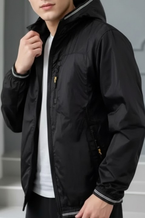 Мъжко яке ZORMENFO BLACK, Цвят: черен, IVET.BG - Твоят онлайн бутик.