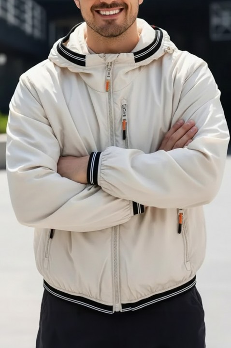 Мъжко яке ZORMENFO ECRU, Цвят: екрю, IVET.BG - Твоят онлайн бутик.