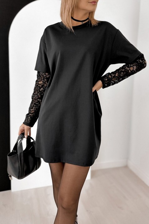 Рокля NIOTRELA, Цвят: черен, IVET.BG - Твоят онлайн бутик.