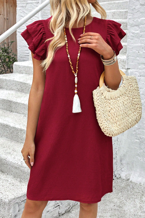 Рокля ADELINDA BORDO, Цвят: бордо, IVET.BG - Твоят онлайн бутик.