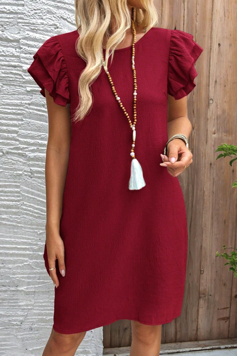 Рокля ADELINDA BORDO, Цвят: бордо, IVET.BG - Твоят онлайн бутик.