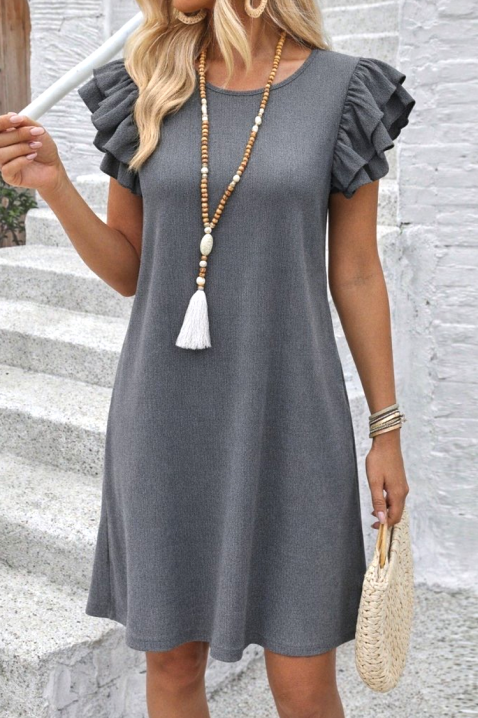 Рокля ADELINDA GREY, Цвят: сив, IVET.BG - Твоят онлайн бутик.