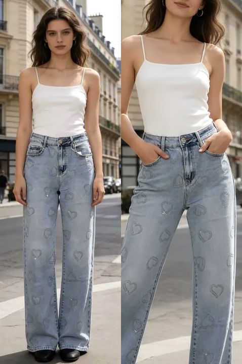 Дънки SERVILDA, Цвят: син, IVET.BG - Твоят онлайн бутик.