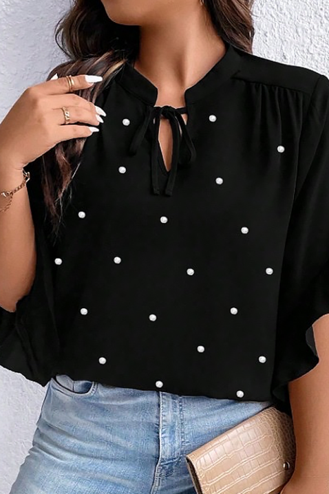 Дамска блуза ELISANDRINA BLACK, Цвят: черен, IVET.BG - Твоят онлайн бутик.