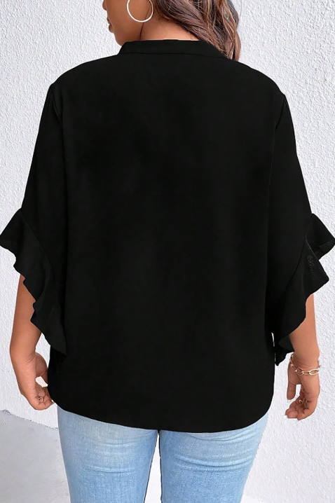 Дамска блуза ELISANDRINA BLACK, Цвят: черен, IVET.BG - Твоят онлайн бутик.