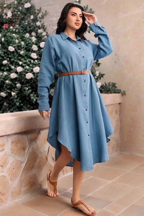 Рокля GLORIANA, Цвят: син, IVET.BG - Твоят онлайн бутик.