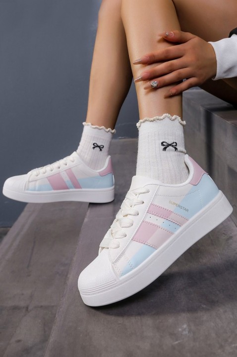 Дамски кецове REOFEGA, Цвят: бял, IVET.BG - Твоят онлайн бутик.