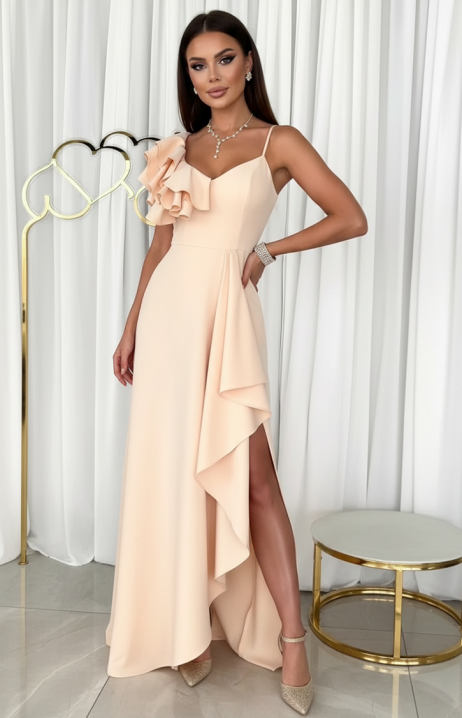 Рокля VELINITA ECRU, Цвят: екрю, IVET.BG - Твоят онлайн бутик.