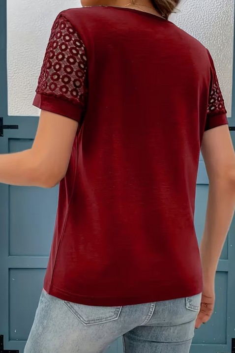 Тениска ANATEMIDA BORDO, Цвят: бордо, IVET.BG - Твоят онлайн бутик.