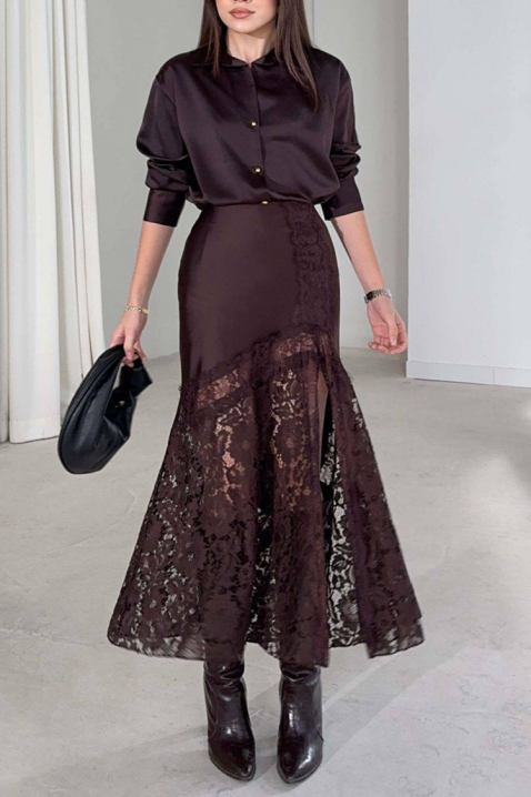 Пола DANZOLA BROWN, Цвят: кафяв, IVET.BG - Твоят онлайн бутик.