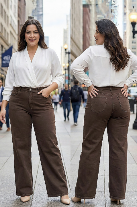 Дънки VALIZARA, Цвят: кафяв, IVET.BG - Твоят онлайн бутик.