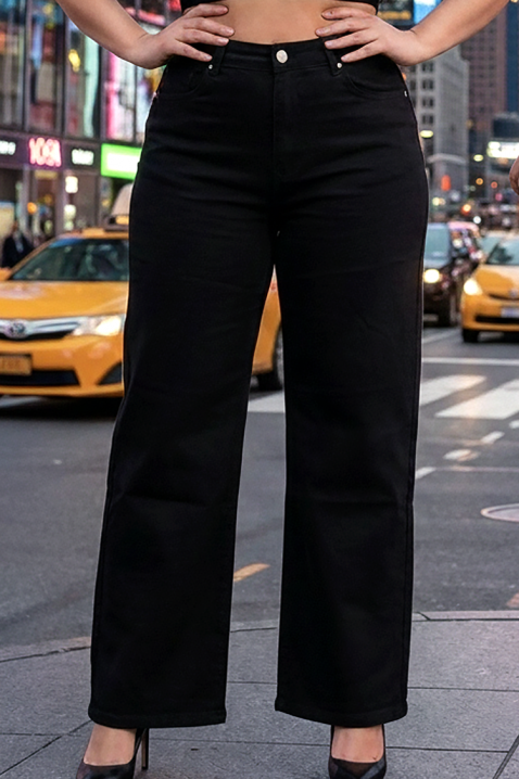 Дънки KASANDRINA, Цвят: черен, IVET.BG - Твоят онлайн бутик.