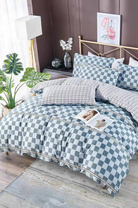 Спален комплект GRONELVA 160x200 cm памук - 4 части, Цвят: многоцветен, IVET.BG - Твоят онлайн бутик.